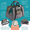 Airline Approved Pet Carrier - Soft Sided Portable Travel Bag with Mesh Windows and Fleece Padding - for Small Dogs and Cats – Fits Under Airplane Seat by FANCYDOG