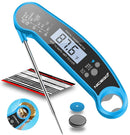 A ALPS Digital Instant Read Meat Thermometer with Probe Fast Waterproof Thermometer with Back light and Calibration. Digital Food Thermometer for Cooking, Kitchen