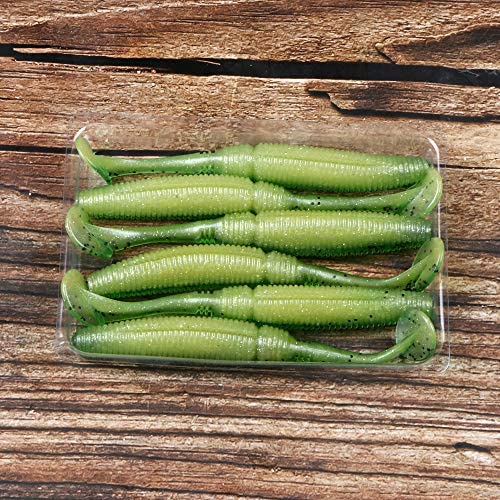 MILTECH  Soft Bait Shad Fishing Lure Paddle Tail Swimbaits Plastic Lures