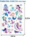 TMCCE Mermaid Party Supplies Mermaid Tattoos For Kids-Mermaid Birthday Party Favors-4 Sheet Glitter More Than 32 Styles Mermaid Tail Tattoos Party Decoration