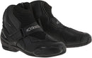 Alpinestars SMX-1R Vented Men's Street Motorcycle Shoes - Black / 42