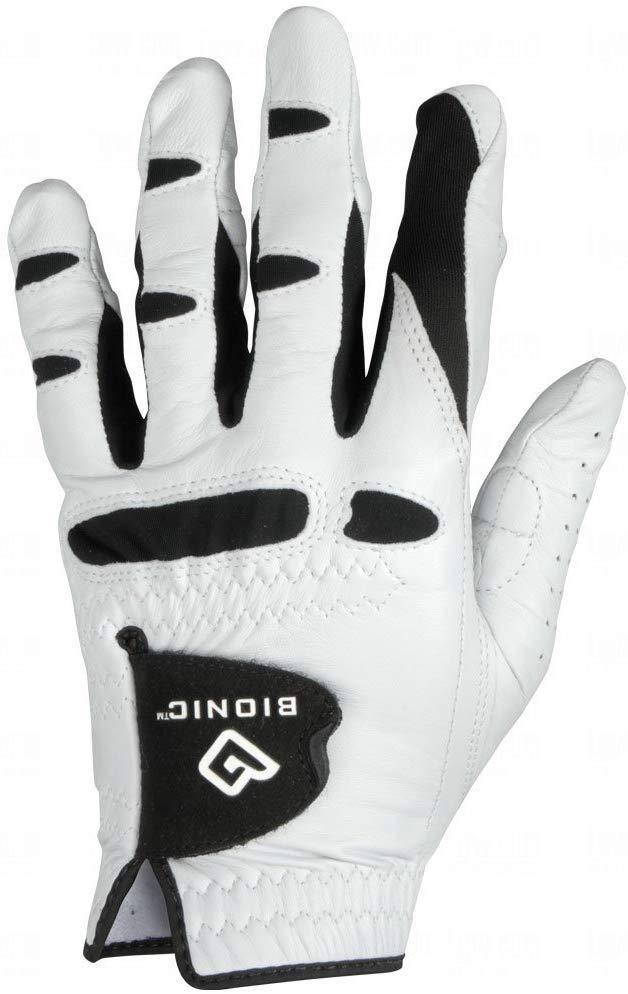 Bionic Gloves –Men’s StableGrip Golf Glove W/ Patented Natural Fit Technology Made from Long Lasting, Durable Genuine Cabretta Leather.