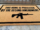 Freedom & Company - Second Amendment Doormat 100% All Natural Fibers Coir -Eco-friendly