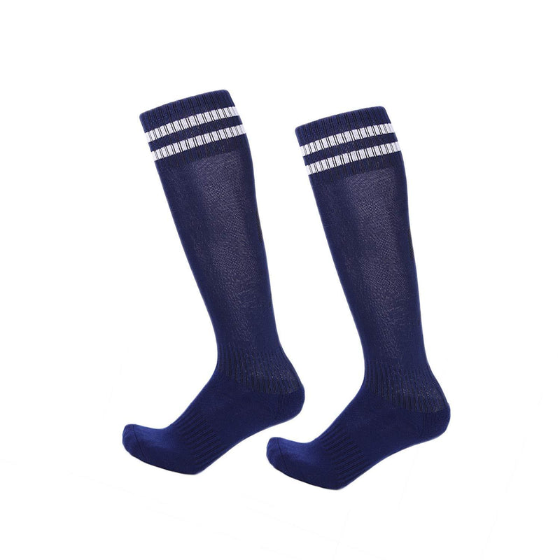 Kids Knee High Long Soccer Socks Cotton Compression Sport Team Socks 3/4 Pack