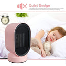 lifeholder Space, Small Ceramic with Over with Over Heating and Tip Over Protection, Personal Electric Auto Rotary Emit Warm and Natural Wind, Portable Heater for Bedroom, Office,