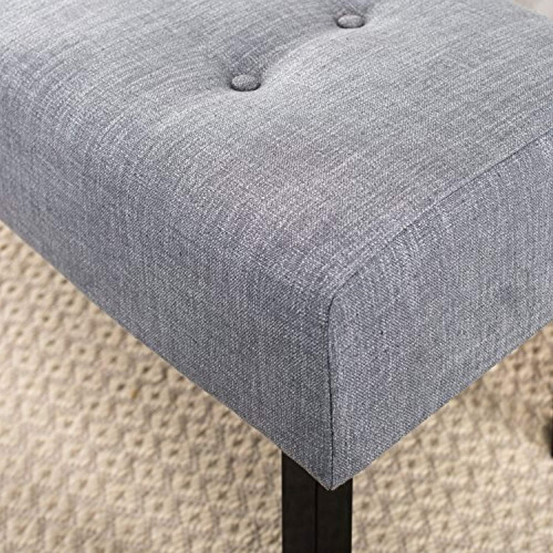 Zinus Memory Foam Tufted Upholstered Bed Bench