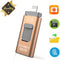 USB Flash Drive 128GB for iPhone Photo Stick backup iPhone Memory Stick External Storage Thumb Drive for iPhone 11 Pro X XR XS MAX 6 7 8 Plus iPad Pro PC Android Password Touch ID Protected Flash Gold