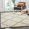 Safavieh Dallas Shag Collection SGD257A Dark Grey and Ivory Area Rug (8'6" x 12')