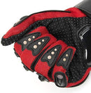 Tcbunny Pro-biker Motorbike Carbon Fiber Powersports Racing Gloves (Red, X-Large)