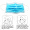 100pcs Thick Disposable Anti-Dust Face Mask by Vigor Fusion with Earloop for Nail Salons, Occupational, Construction, Paint, Gardening(Light Blue)