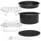 Air Fryer Accessories 7" for Gowise Phillips Cozyna Fit all 3.7QT-5.3QT-5.8QT, Set of 5