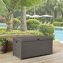 Crosley Furniture Palm Harbor Outdoor Wicker Storage Bin - Grey