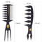 Hair Comb Styling Set Tail Combs Double Side Brushes Afro Pick Pik Comb African American Hair Brush Barber Hairstylist Accessories