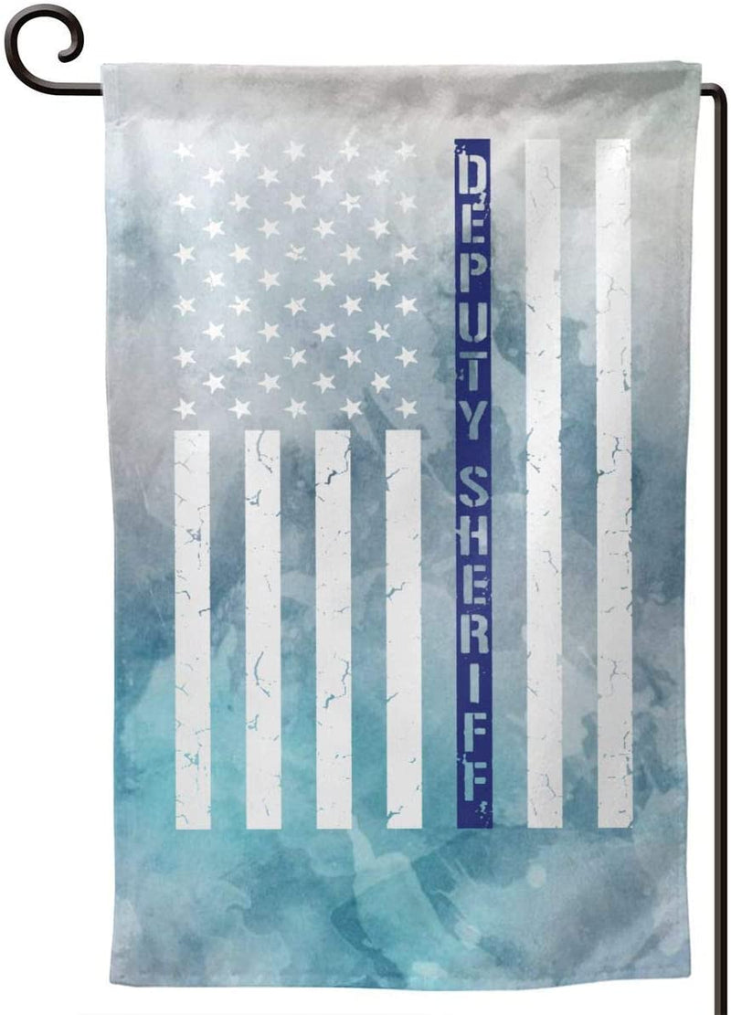 HOME DEPUTY Deputy Sheriff Us Flag Home Decoration Garden Flag 1218 in (Double Side)