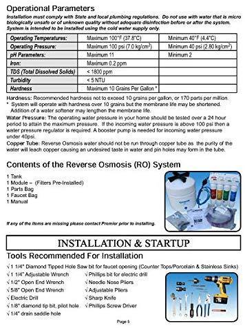 Watts Premier WP531411, RO-Pure 4-Stage Reverse Osmosis Water Filtration System