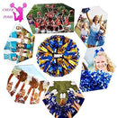 4Pcs Metallic Cheerleading Pom Poms for Kids, Creatiee 2 Pair Cheerleader Cheering Squad Pompoms for Boy Girl School Sports Games Team Spirit Cheer