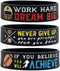 (6-Pack) Motivational Football Wristbands with Sports Quotes - Football Gifts Jewelry Accessories for Football Players Team Awards Party Favors - Unisex for Men Women Youth Teen Girls Boys