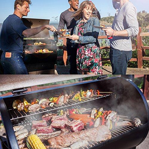 Z Grills ZPG-450A 2019 Upgrade Model Wood Pellet Grill & Smoker, 6 in 1 BBQ Grill Auto Temperature Control, 450 sq inch Deal, Bronze & Black Cover Included