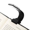 Clip On Book Light Reading Light USB Rechargeable Reading Lamp Eye Care Double As Bookmark Flexible with 4 Level Dimmable for Book eBook Reading in Bed, Kindle, iPad(Black)