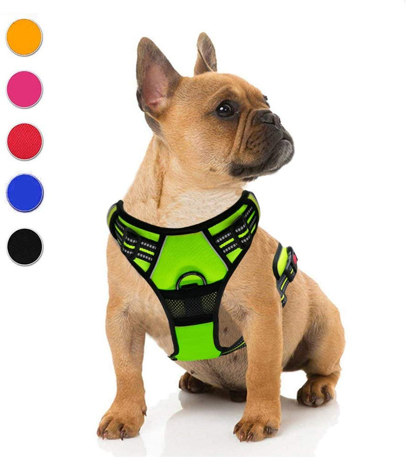 Supet Dog Harness No Pull, Adjustable Outdoor Pet Vest 3M Reflective Oxford Material Harness for Dogs Easy Control for Small Medium Large Dogs