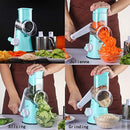 Vegetable Mandoline Slicer Chopper Grater-Speedy Manual Rotary Drum Grater Countertop Food Slicer Fruit Cheese Nut Chopper Cutter Shredder Grinder