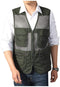 Men's Safari Fishing Hunting Mesh Vest Photography Work Multi-Pockets Outdoors Travel Journalist's Jacket