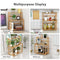 3-Tier Standing Spice Rack LITTLE TREE Kitchen Bathroom Countertop Storage Organizer, Bamboo Spice Bottle Jars Rack Holder with Adjustable Shelf, Bamboo