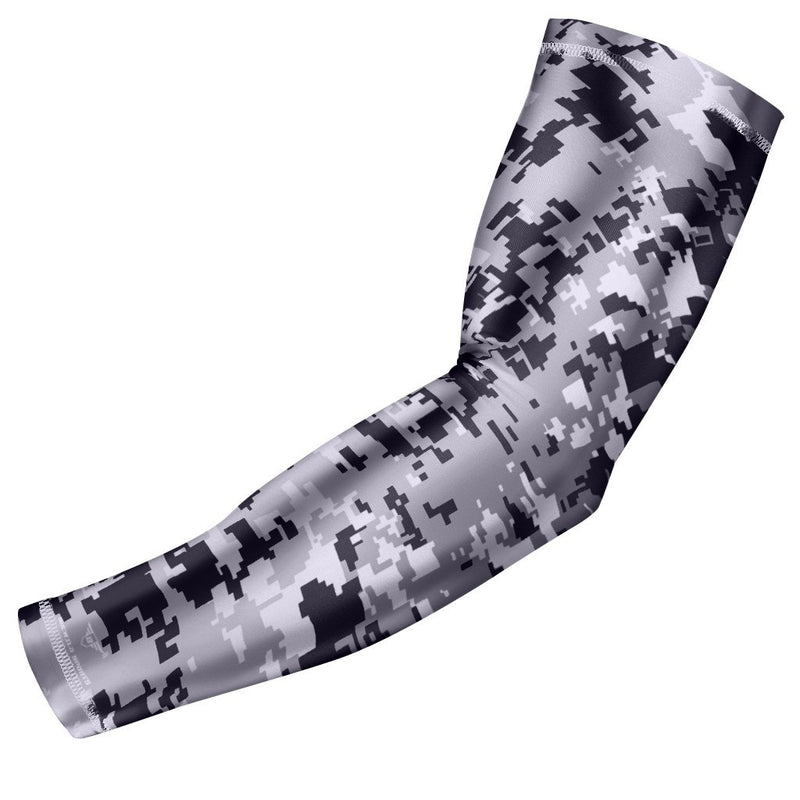 bucwild Sports Compression Arm Sleeve - Youth & Adult Sizes - Baseball Football Basketball Sports (1 Arm Sleeve)