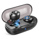 Wireless Earbuds Bluetooth Headphones Noise Cancelling V5.0 Bluetooth Deep Bass Stereo Sound Sport Earphone with Charging Case