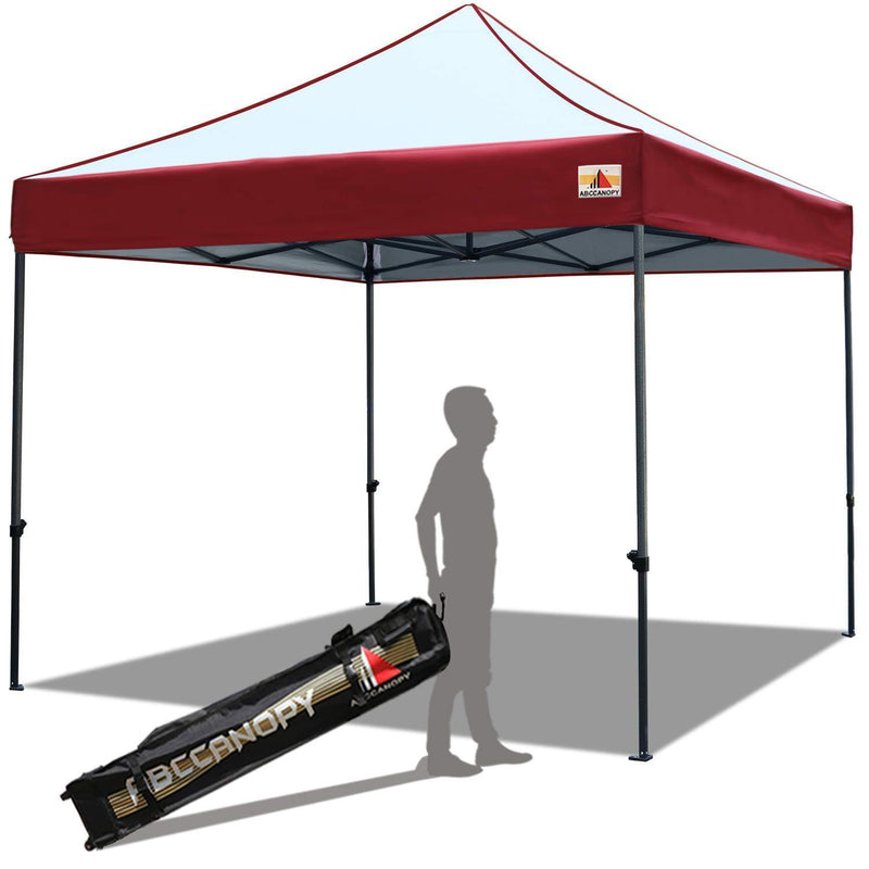 ABCCANOPY Pop up Canopy Tent Commercial Instant Shelter with Wheeled Carry Bag, 10x10 FT Navy Blue