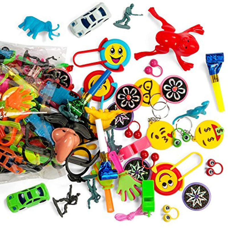 Bulk Toy Assortment - 120 Piece Party Favors for Kids, Treasure Box Prizes for Classroom, Pinata Filler, Small Toys, Goodie Bag Fillers