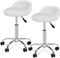 Adjustable Hydraulic Rolling Swivel Salon Stool Chair Tattoo Massage Facial Spa Stool Chair with Back Rest (PU Leather Cushion) (1PCS)