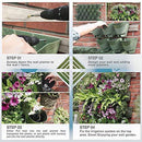 Worth Watering Indoor Outdoor Vertical Wall Hangers with Pots Included Wall Plant Hangers Each Wall Mounted Hanging Pot has 3 Pockets 36 Total Pockets