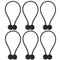 NZQXJXZ Curtain Tiebacks Magnetic, Drape Holders Holdbacks Decorative Weave Rope Clips Window Sheer Blackout Panels Home Office, Chocolate (Pack of 6)