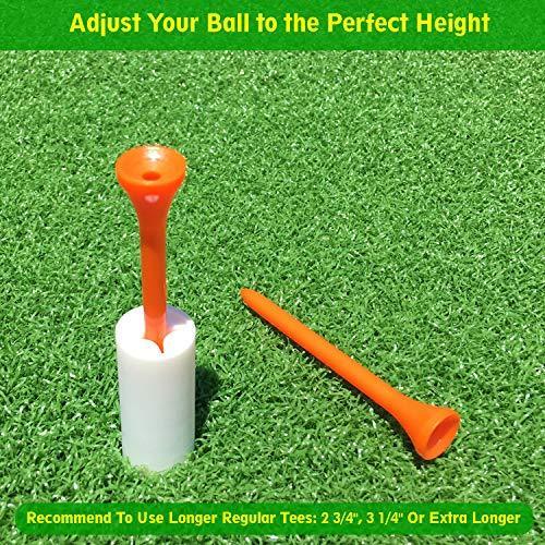 SkyLife Golf Rubber Tee Holder Set for Driving Range Golf Practice Mat (1.5''/2''/2.6''/2.8''/3'')