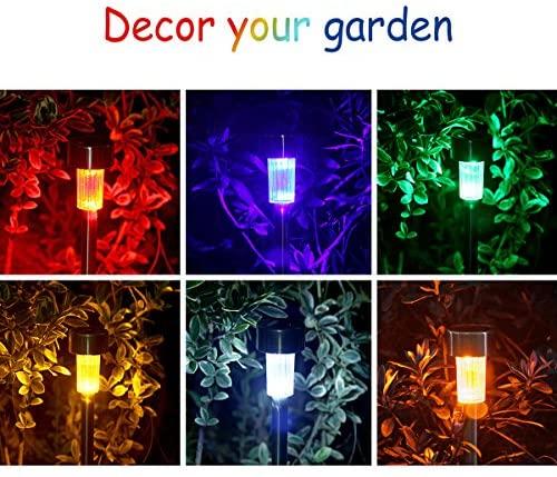 EPIC GADGET Solar Lights Outdoor Christmas Yard Decoration Garden Led Light Landscape/Pathway Lights Stainless Steel-12 Pack…