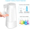 Hanamichi Soap Dispenser, Touchless Capacity Automatic Soap Dispenser Equipped w/Infrared Motion Sensor Waterproof Base Adjustable Switches Suitable for Bathroom Kitchen Hotel Restaurant