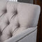 Great Deal Furniture Tufted Club Chair, Decorative Accent Chair with Studded Details - Pewter