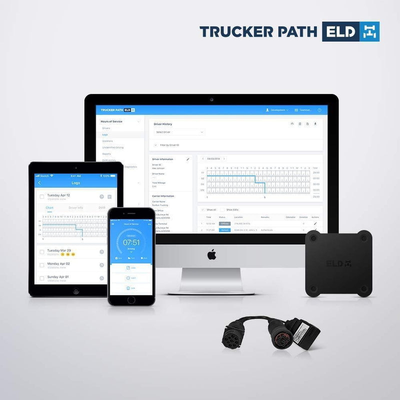 Trucker Path ELD – Electronic Logging Device, HOS, GPS Tracking, IFTA, ELD Compliance, OBDII Light