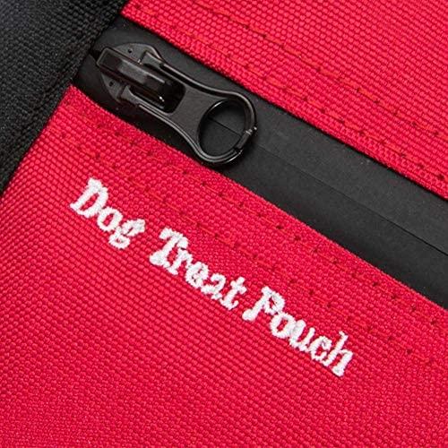 Paw Lifestyles Dog Treat Pouch for Training Doggie Puppy Treat Snack Bags Reward Pouch Bait Bag Dog Treat Carrier Holder with Clip Waist Belt Magnetic Opening