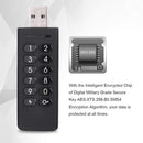 Encrypted USB Drive, INNÔPLUS Secure Flash Drive 256-bit 32 GB, U Disk USB 2.0, Hardware Password Memory Stick for Personal Protection, Aluminum Shell with FIPS Validated, Military Encryption Keypad