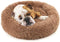 Nest 9 Donut Dog Cat Bed, Soft Plush Pet Cushion, Anti-Slip Machine Washable Self-Warming Pet Bed - Improved Sleep for Cats Small Medium Dogs (Multiple Sizes)