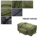 ARMYCAMOUSA Military Tactical Wheeled Deployment Trolley Duffel Bag Heavy-Duty Camping Hiking Running Trekking