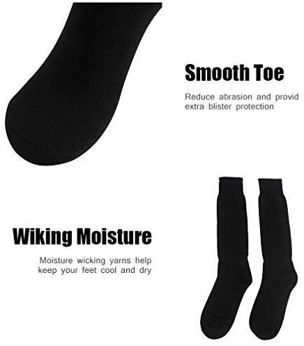 Soccer Socks, RTZAT Unisex Solid Knee High Tube Team Sports Football Socks, 2,6,12 Pairs