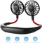 ZoeeTree USB Fan Neck Fan, Desk Fan Travel Small Fan with 4-12Hs Working Time, Portable Fan for Office/Outdoors/Household, 3 Speeds, Quiet, Rechargeable, Aromatherapy