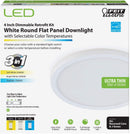 Feit Electric 74202 8 Watt 4" Round LED Dimmable Downlight With White Frame