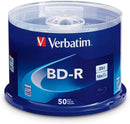 Verbatim BD-R 25GB 16X Blu-ray Recordable Media Disc - 50 Pack Spindle