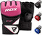 RDX MMA Gloves for Grappling Martial Arts Training | D. Cut Palm Maya Hide Leather Sparring Mitts| Perfect for Cage Fighting, Combat Sports, Punching Bag, Muay Thai & Kickboxing