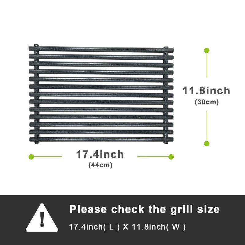 Antree 7525 Porcelain Enameled Grates (17.4 x 11.8 x 0.25) for Weber Spirit 300 Series, Spirit 700, Genesis Silver Gold B/C Replacement Weber 7525 Grates