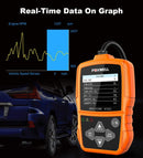 FOXWELL NT201 Auto OBD2 Scanner Check Car Engine Light Code Reader OBD II Diagnostic Scan Tool Emission Analyzer(New Version)